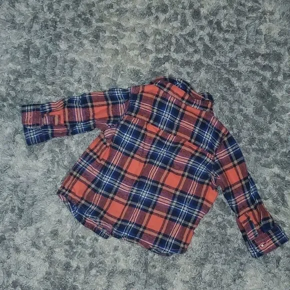 Osh Kosh Plaid Button Up - Picture 2 of 3